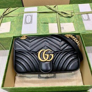 Gucci GG Marmont Black Shoulder Bag